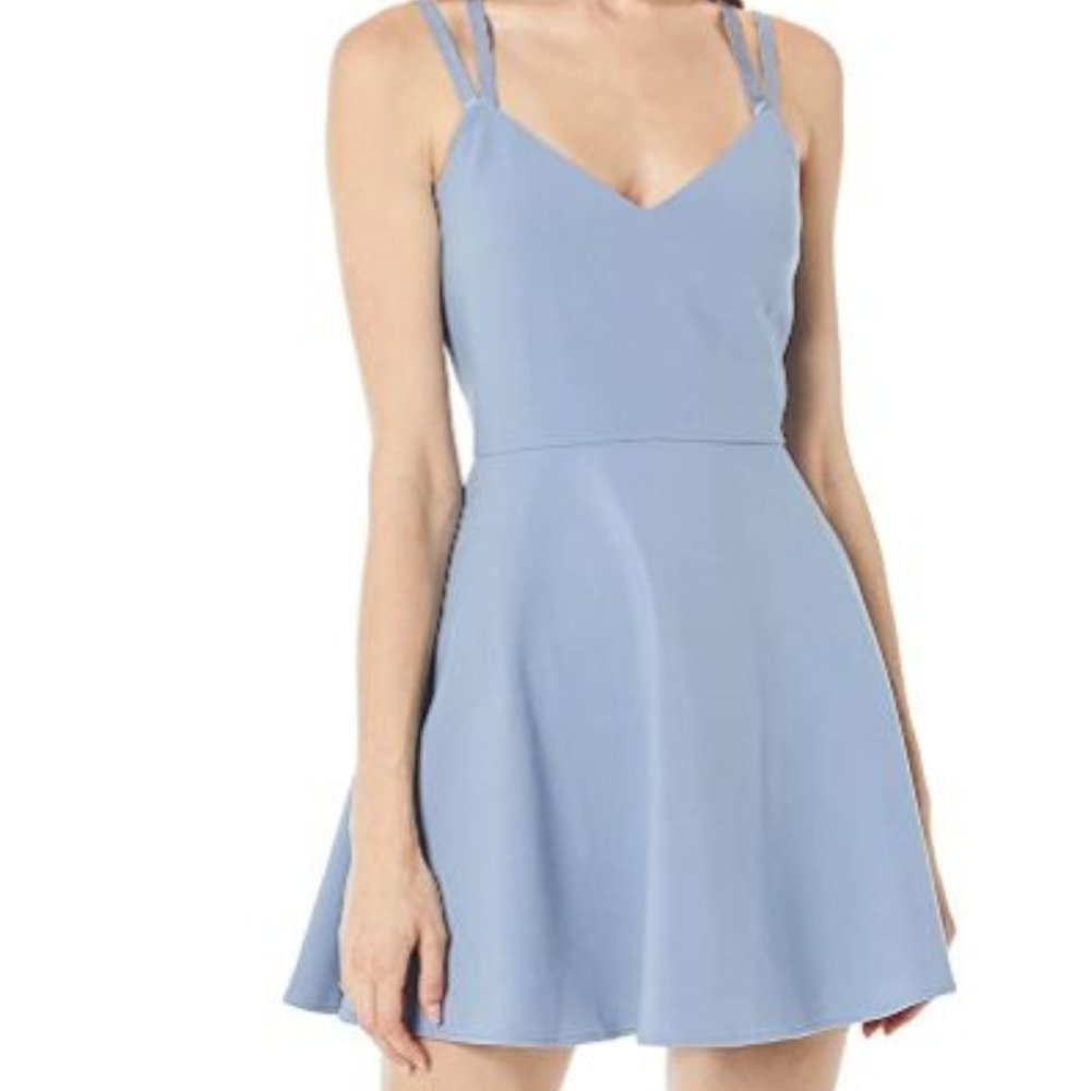 French Connection Whisper Women's Strappy Sleeveless Fit-and-Flare Mini Dress
